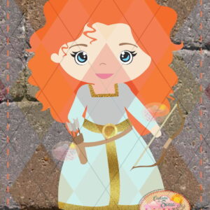PERSONAGEM VALENTE EM Camadas - 1207 PRINCESA STUDIO