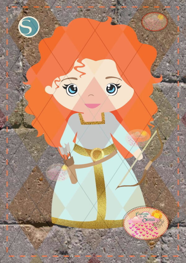 PERSONAGEM VALENTE EM Camadas - 1207 PRINCESA STUDIO