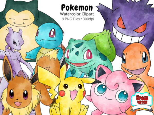 Pokemon Kit Digital Aquarela , Compre 1 Leve 3