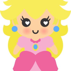 Princesa Peach em Camadas + 4 Arquivos a Sua Escolha