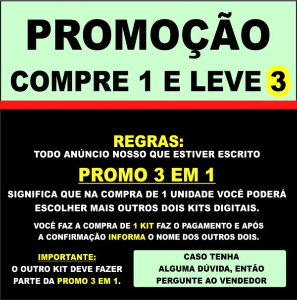Promo 3 Em 1 - Kit Digital Arco-íris Aquarela - Imagem 2