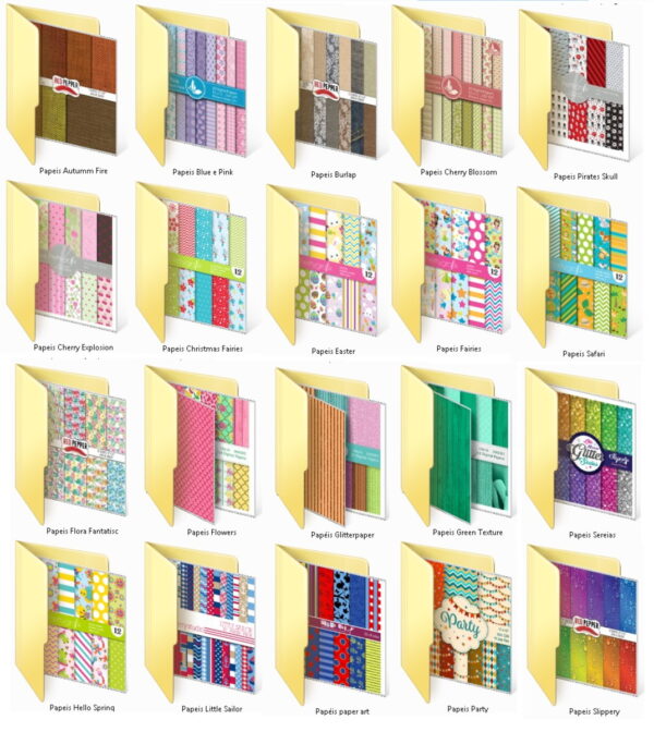 PROMOCIONAL - 100 KITS DE PAPEIS DIGITAIS - Imagem 4