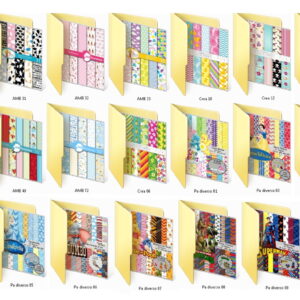PROMOCIONAL - 100 KITS DE PAPEIS DIGITAIS