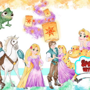 Rapunzel Aquarela ,kit Digital Compre 1 Leve 3