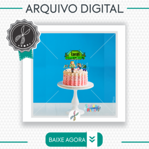 Ref:st07-004- Arquivo/corte-topo De Bolo Minecraft