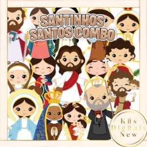 Santinhos Santos Combo Kit Digital