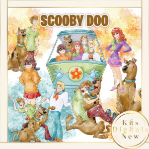 Scooby Doo Aquarela Kit Digital