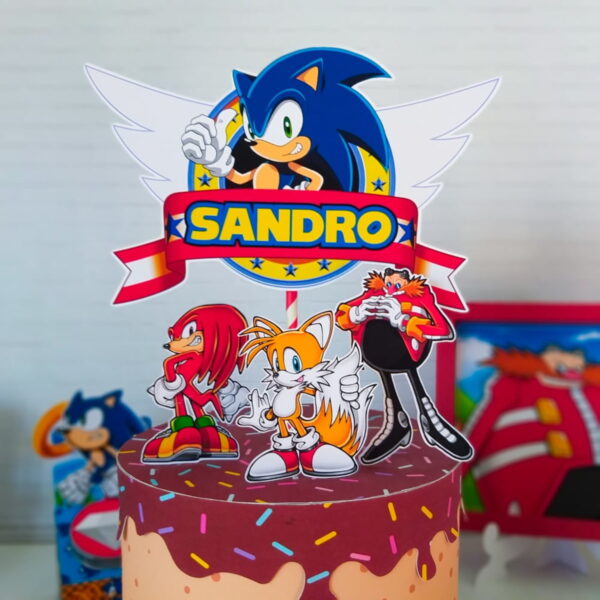 Sonic - Arquivos de Corte Studio e pdf + Fotos 2512 - Imagem 4
