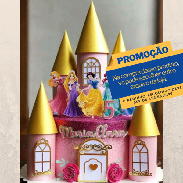 Studio/pdf Arquivo Corte Topo de Bolo Castelo Princesas-003
