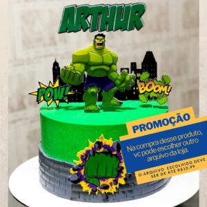 Studio/pdf Arquivo de Corte Hulk