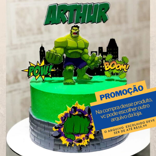 Studio/pdf Arquivo de Corte Hulk