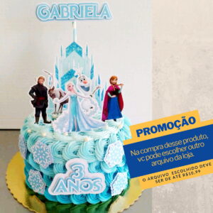 Studio/pdf Arquivo de Corte Topo de Bolo Frozen -005