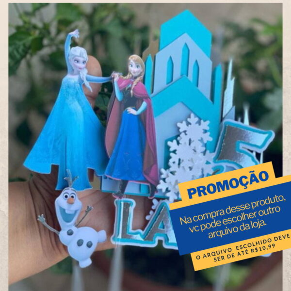 Studio/pdf Arquivo de Corte Topo de Bolo Frozen -008
