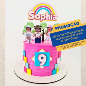 Studio/pdf Arquivo de Corte Topo de Bolo Roblox Menina -001