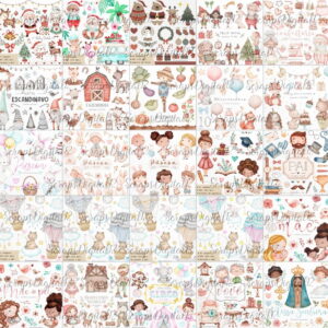 Super Combo - 40 Kits Digital Aquarela