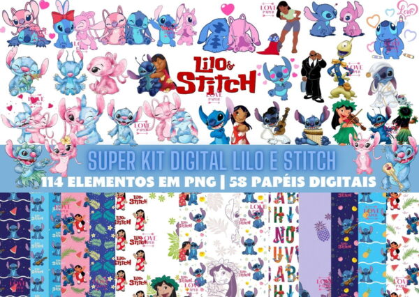Super Kit Digital Lilo e Stitch