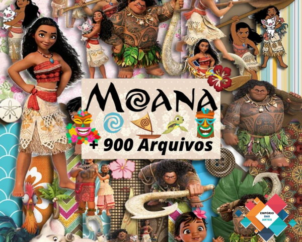 Kit Digital Moana + 900 Arquivos - Imagem 5