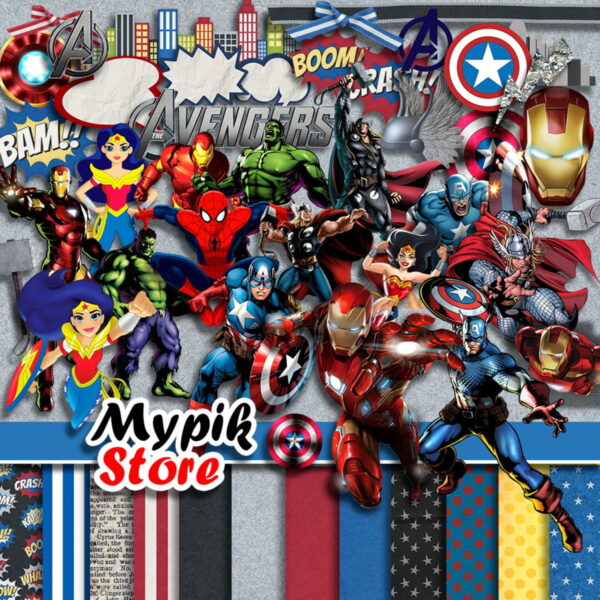 Super Kit Digital Vingadores Marvel - Imagem 3