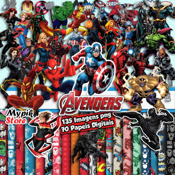 Super Kit Digital Vingadores Marvel