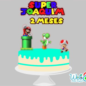 Super Mario- 1279 - Topo de Bolo - Arquivo de Corte Studio