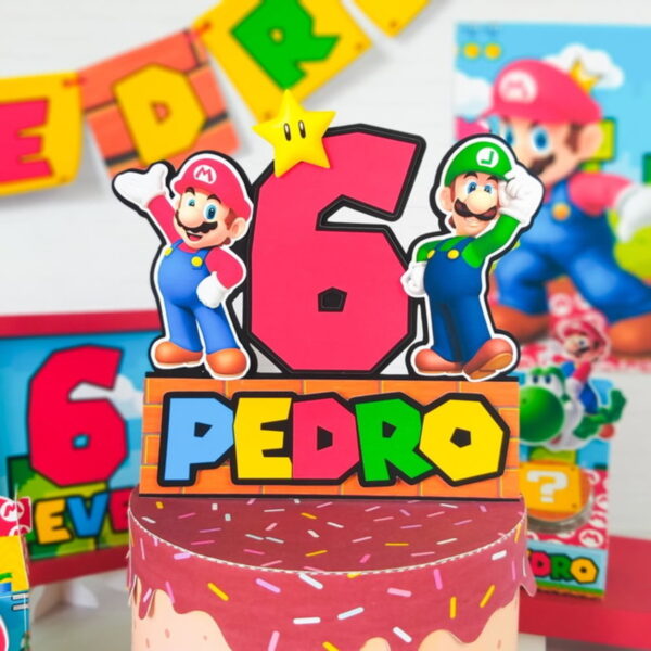 Super Mario - Arquivos de Corte Studio e pdf + Fotos 524 - Imagem 5
