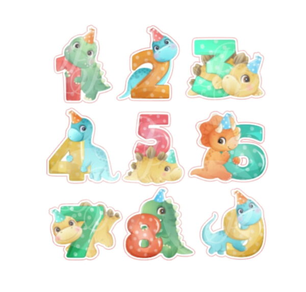 Topo Bolo Dinossauro Baby Menino -arquivo de Corte+fonte - Imagem 3