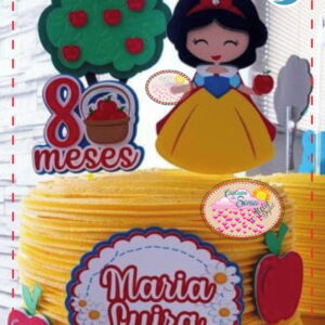 TOPO BRANCA DE NEVE PERSONALIZADO CAMADAS - 1488 STUDIO