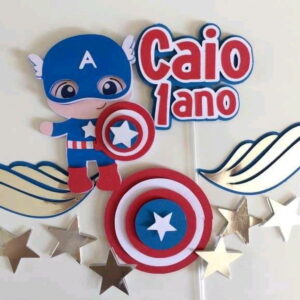 Topo capitão América em camadas+ 4 ARQUIVOS A SUA ESCOLHA