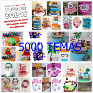 Topo de Bolo 5000 Temas Arquivo Digital