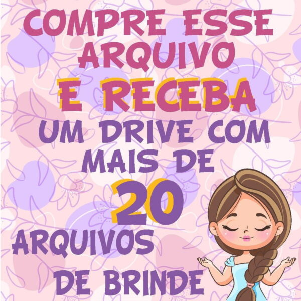Topo de Bolo Anjinha Batizado + Brindes - Image 4