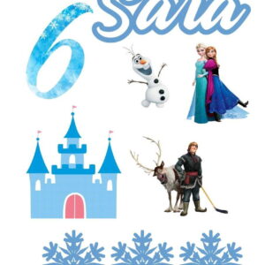 Topo de bolo Arquivo de Corte Silhouette Frozen Elsa