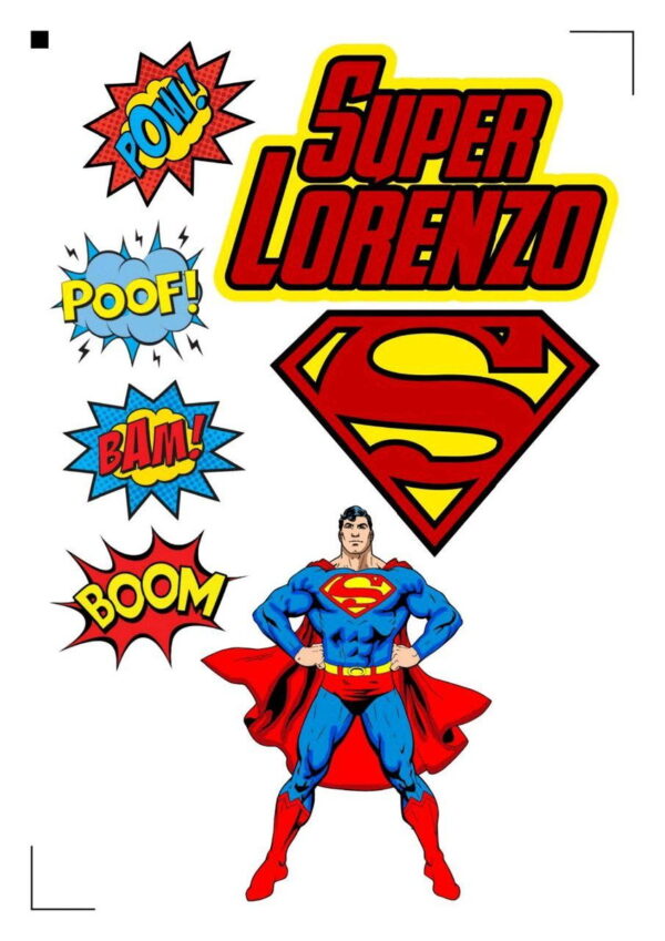Topo de bolo Arquivo de Corte Silhouette Super Homem
