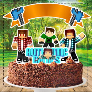 TOPO DE BOLO AUTHENTIC GAMES - ARQUIVO DIGITAL