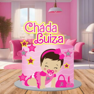 Topo de Bolo Chá de Bebe
