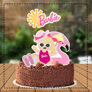 Topo de Bolo Barbie Baby - Ref 4866 Arquivo Digital