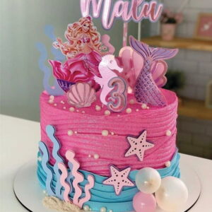 Topo de Bolo Barbie Sereia Arquivo de Corte