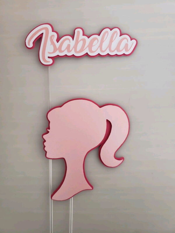 Arquivo de corte Digital - Topo de Bolo Barbie