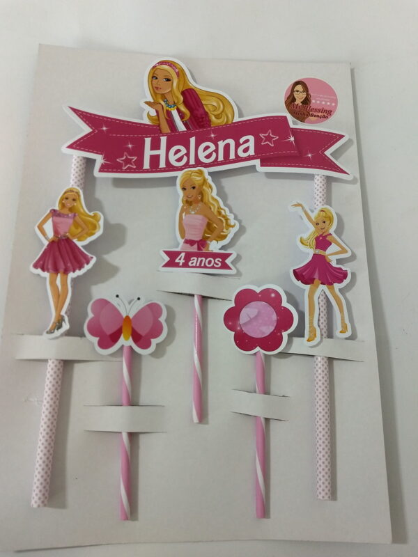 Topo de Bolo Barbie