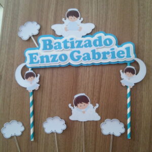 Topo de bolo Batizado