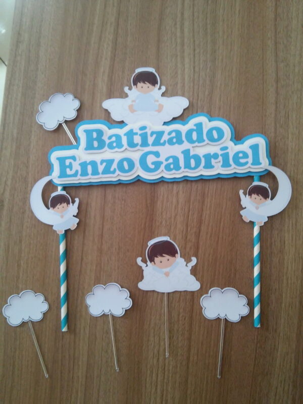 Topo de bolo Batizado