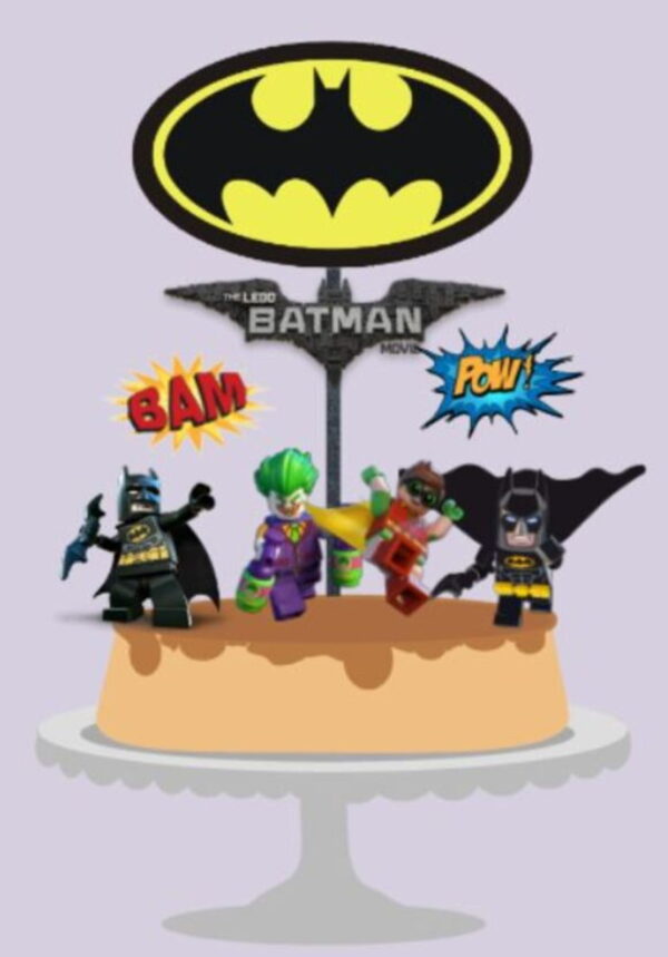 Topo de Bolo Batman Lego - Arquivo Digital