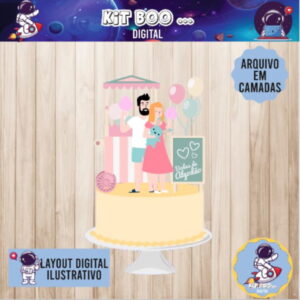 Arquivo Topo de Bolo - Bodas de Algodão 2 anos