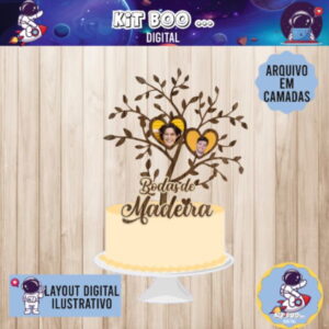 Arquivo Topo de Bolo - Bodas de Madeira 5 anos