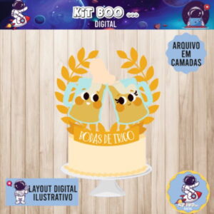 Arquivo Topo de Bolo - Bodas de Trigo 3 anos