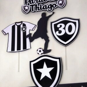 Topo de Bolo Botofogo (Arquivo de Corte Silhouette)
