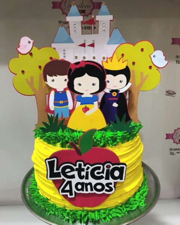 Topo de Bolo Branca de Neve -ARQUIVO CORTE