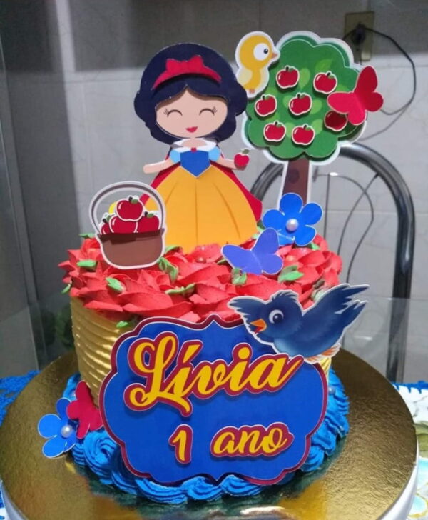 Arquivo de Corte Topo de Bolo Branca de Neve - Studio