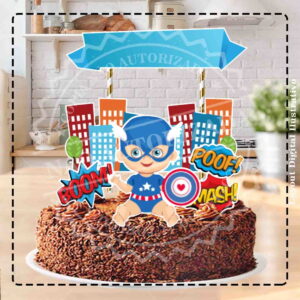 TOPO DE BOLO CAPITÃO AMÉRICA BABY 01- ARQUIVO DIGITAL