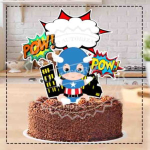 TOPO DE BOLO CAPITÃO AMÉRICA BABY 03- ARQUIVO DIGITAL