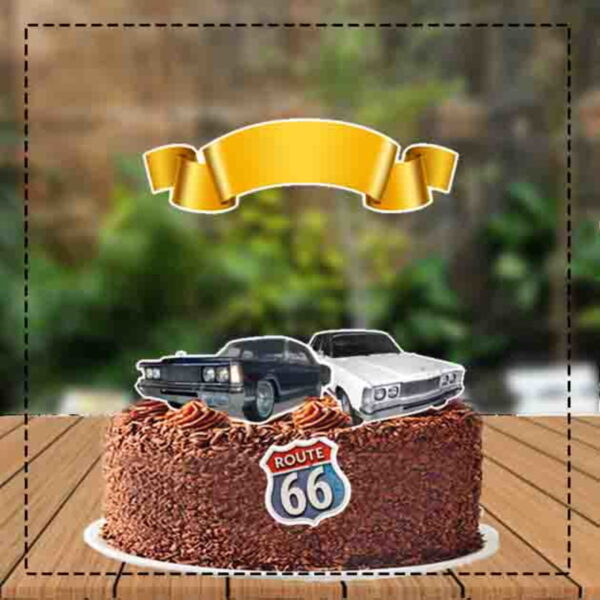 Topo de Bolo Carros Antigos Galaxie 2207 - Arquivo Digital